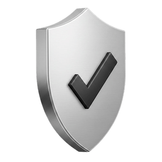 3D approval checkmark icon on the Futuristic Vestix how it works page